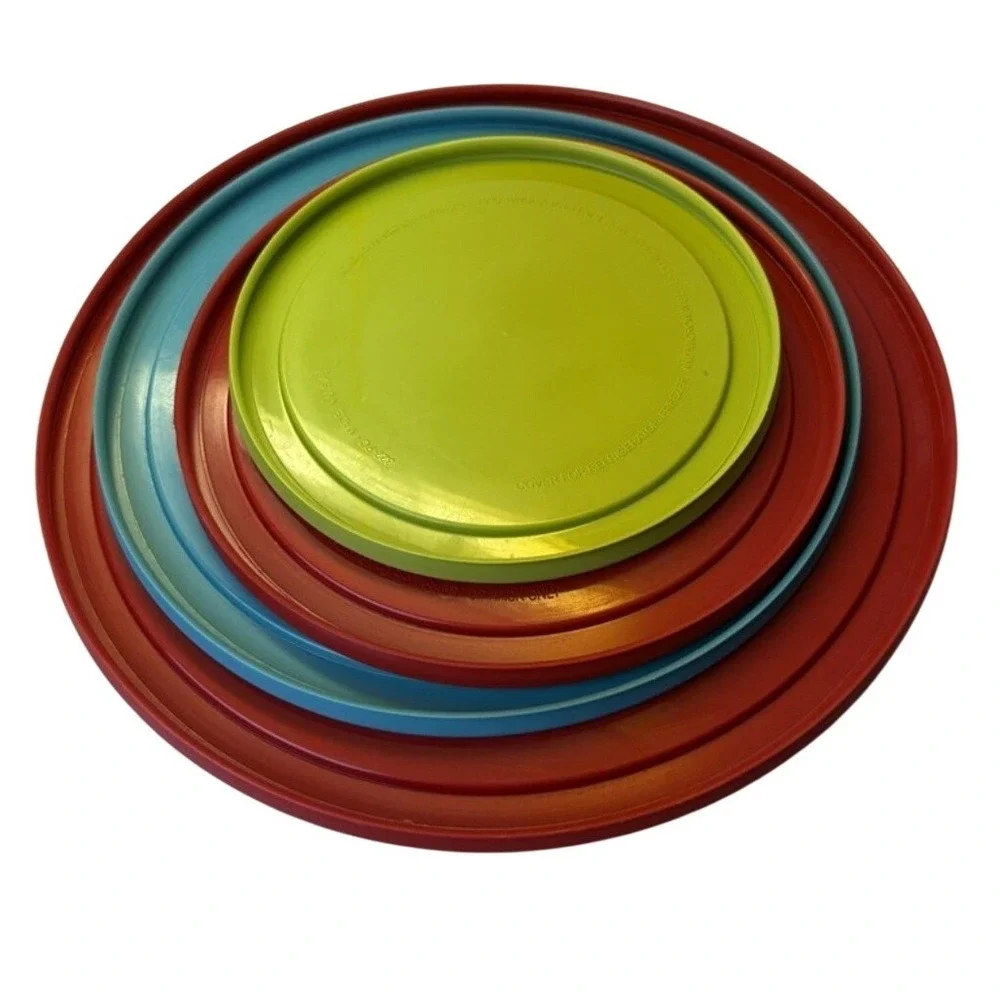 Pyrex Replacement Lids Multi Color Set 4qt 2.5qt 1.5qt 1qt Round Bowl Covers